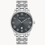 BULOVA<sup>&reg;</sup> Silvertone Grey Dial Watch